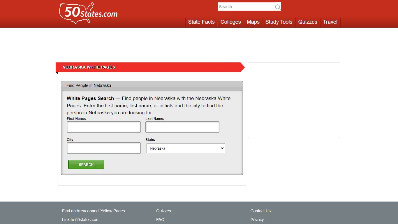 Nebraska White Pages - 50states.com – States and Capitals